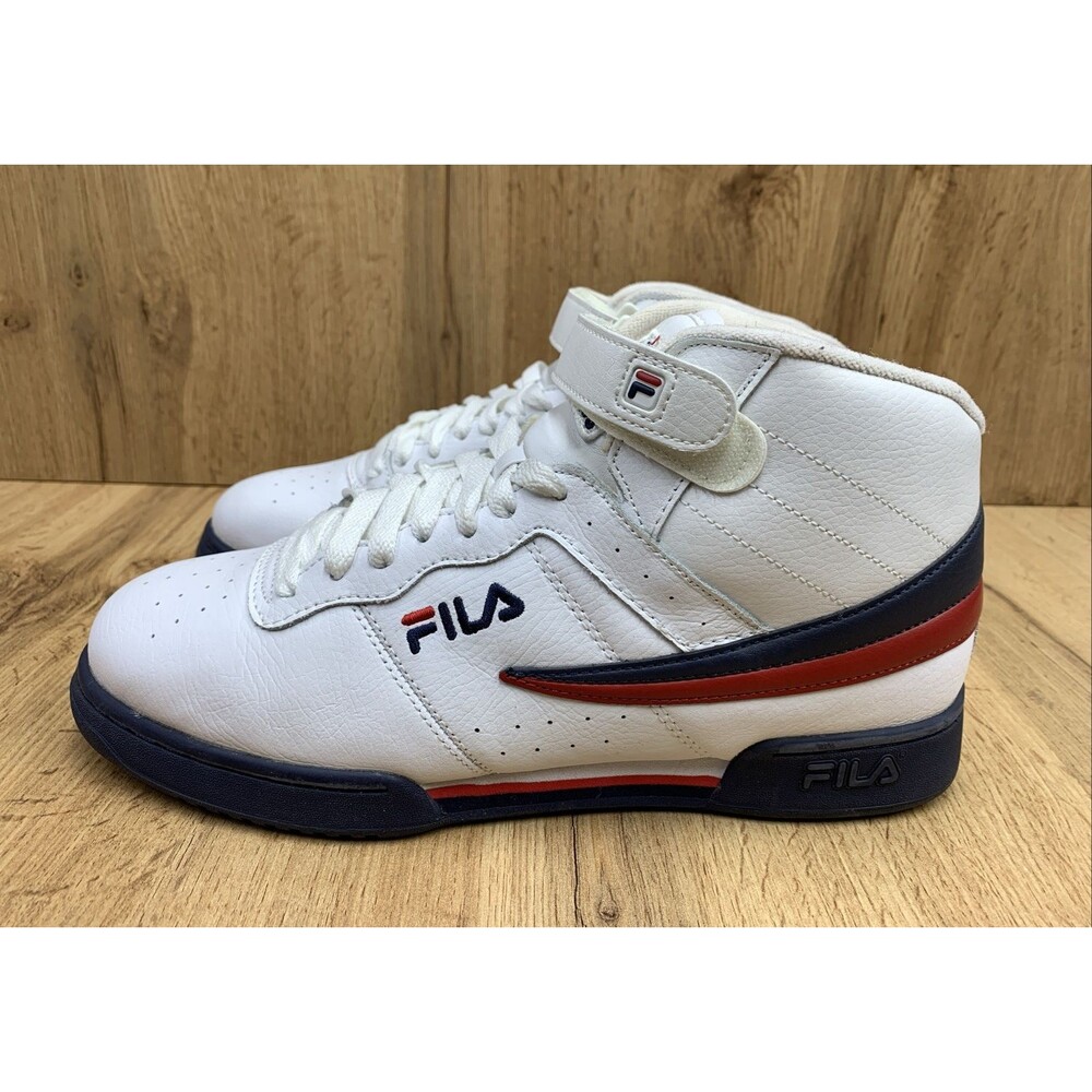 FILA F-13 White High Top  1VF059LX-150 Classic Basketball/Lifestyle Mens SIze 10 - Picture 3 of 13
